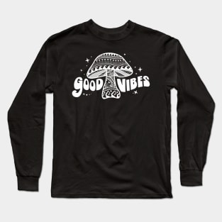Boho Good Vibes Mushroom Long Sleeve T-Shirt